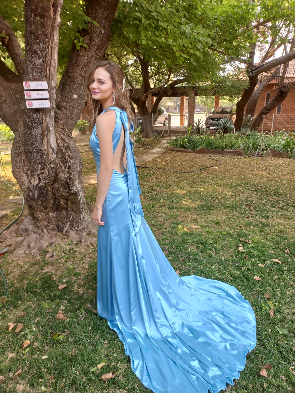 Soft blue dress